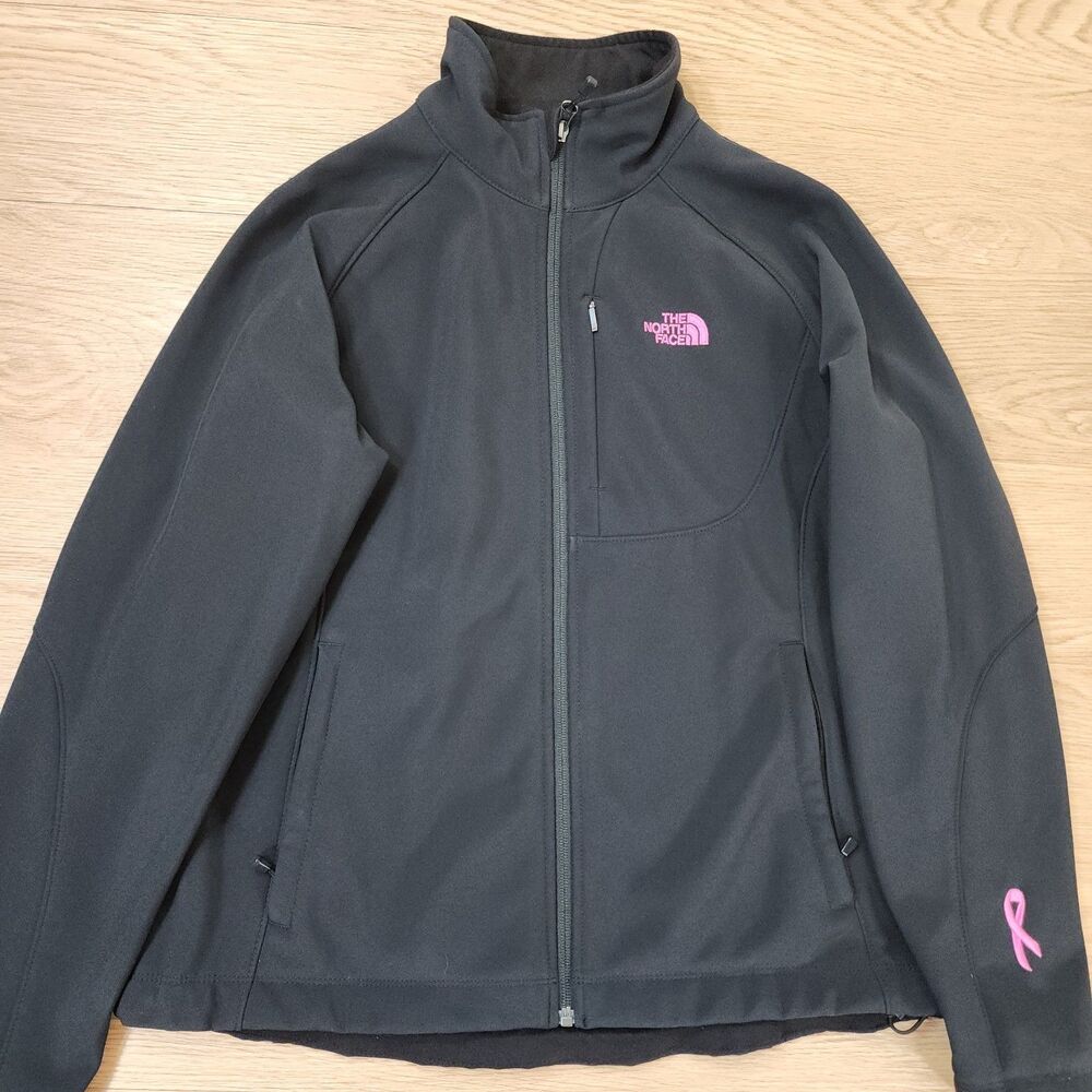 THE NORTH FACE Jacket Womens L Breast Cancer Awareness Pink Ribbon Embroidered - Picture 10 of 11